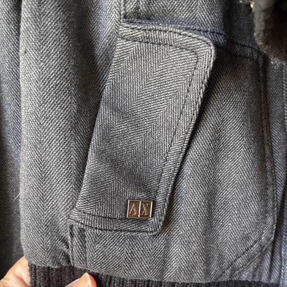 Armani Exchange Women's Gray Bomber Jacket - Picture 6 of 6